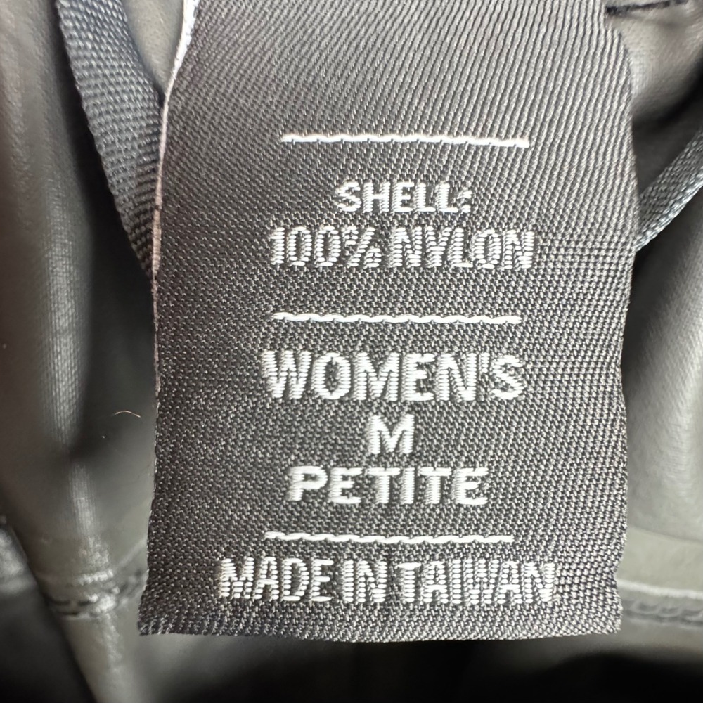 REI E1 Elements Rain Pants Womens M Petite Black Waterproof Outdoor Gorpcore - Picture 5 of 12